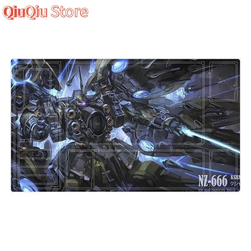 600*350*2mm 반다이 애니메이션 건담 시리즈 게임 GCG DIY 카드 플레이매트 스트라이크 프리덤 캐스터리아 유니콘 컬렉션 장난감