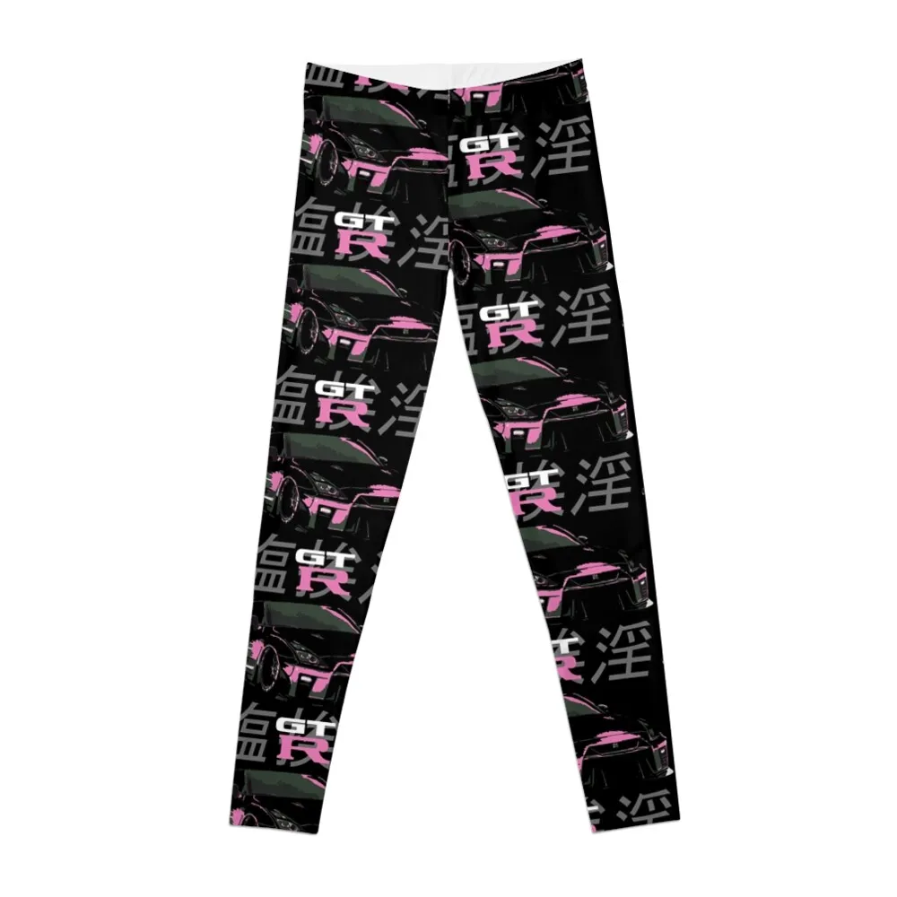 

R35 GTR GT-R Skyline Custom JDM Street Wear Japanese Tuning Drift Race Racing Car Club Leggings sporty woman gym Womens Leggings