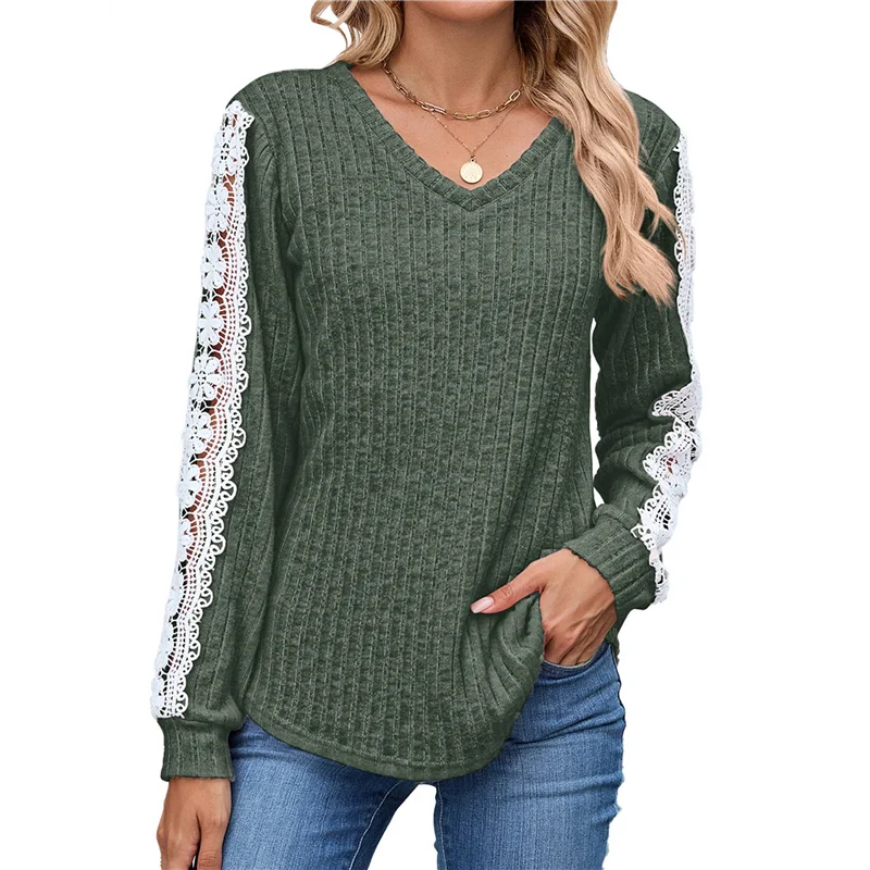 【SEE】Camisas femininas de manga comprida com decote em V, blusas casuais de negócios, roupas da moda outono 2025