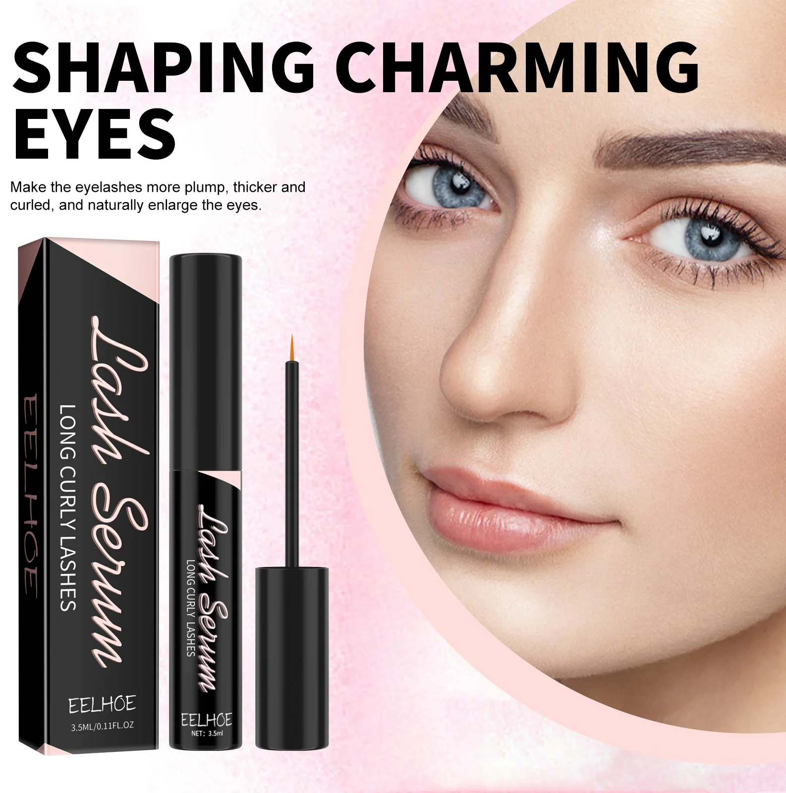 Eelhoe Wimpern wachstum Serum länger voller dicker schnelle Wimpern Wimpern wachsen Augenbrauen Enhancer Essenz flüssige Make-up-Produkte