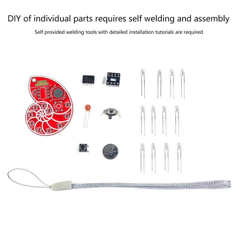 Soldering Learning Kit LED Seashell SMD SMT DIY Electronic Kit for Soldering Practice Learning Light Accessories