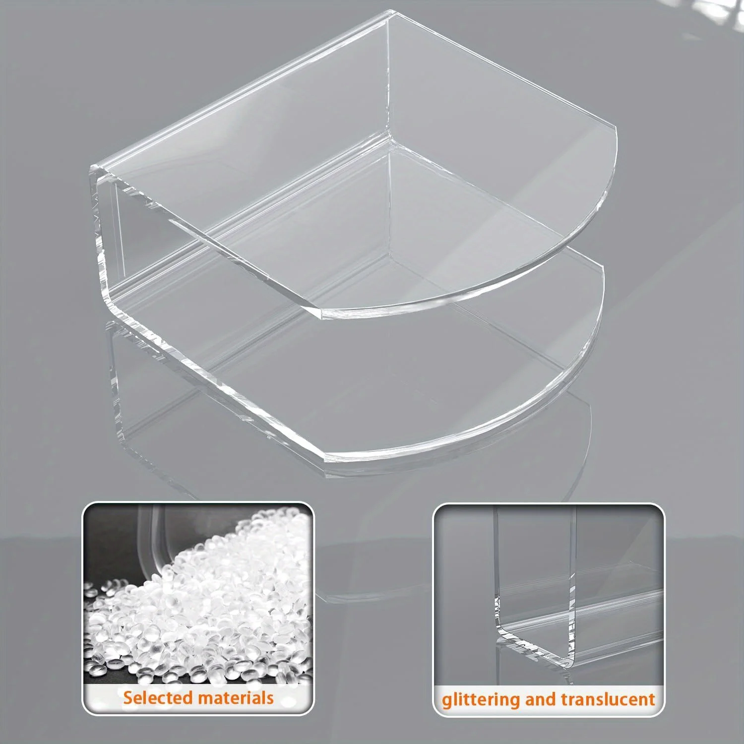 2pcs/pack New Style Napkin Holder, Clear Acrylic Napkin Holder for Table, Tissue Paper Cocktail Napkin Holder for Kitchen, Dinne - view 4