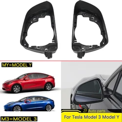 Side Door Wing Rearview Mirror Frame For Tesla Model 3 2017-2023 Model Y 2018 -2023 Rearview Mirror Cover Trim cover