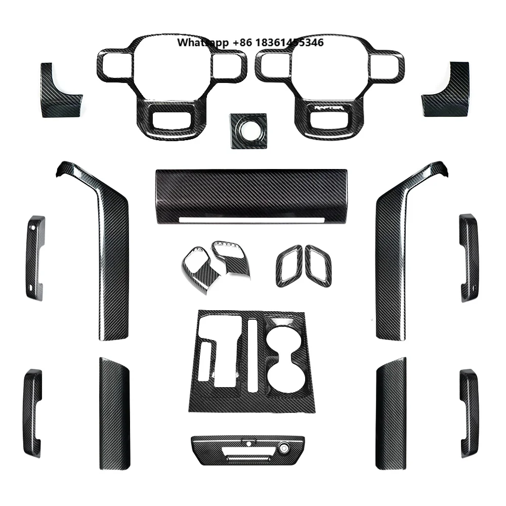 For F150 | Custom Fit, Gloss/Matte Finish | Factory Direct OEM Quality ShaSha Full Dry Carbon Fiber Interior Trim Kit