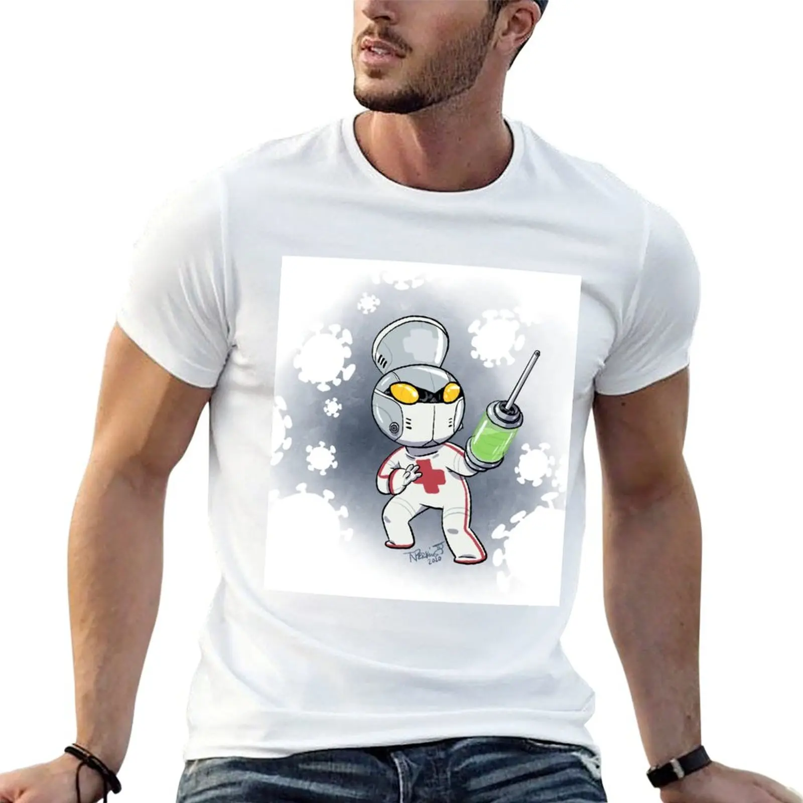 

Virus Combattler T-Shirt t shirt men 100% cotton luxury brand funny t shirts cotton T-Shirt