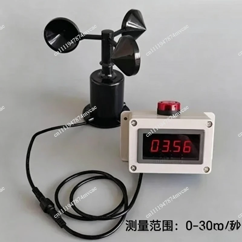 Tower Crane Wind Speed Measuring Instrument Construction Site Anemometer with Alarm