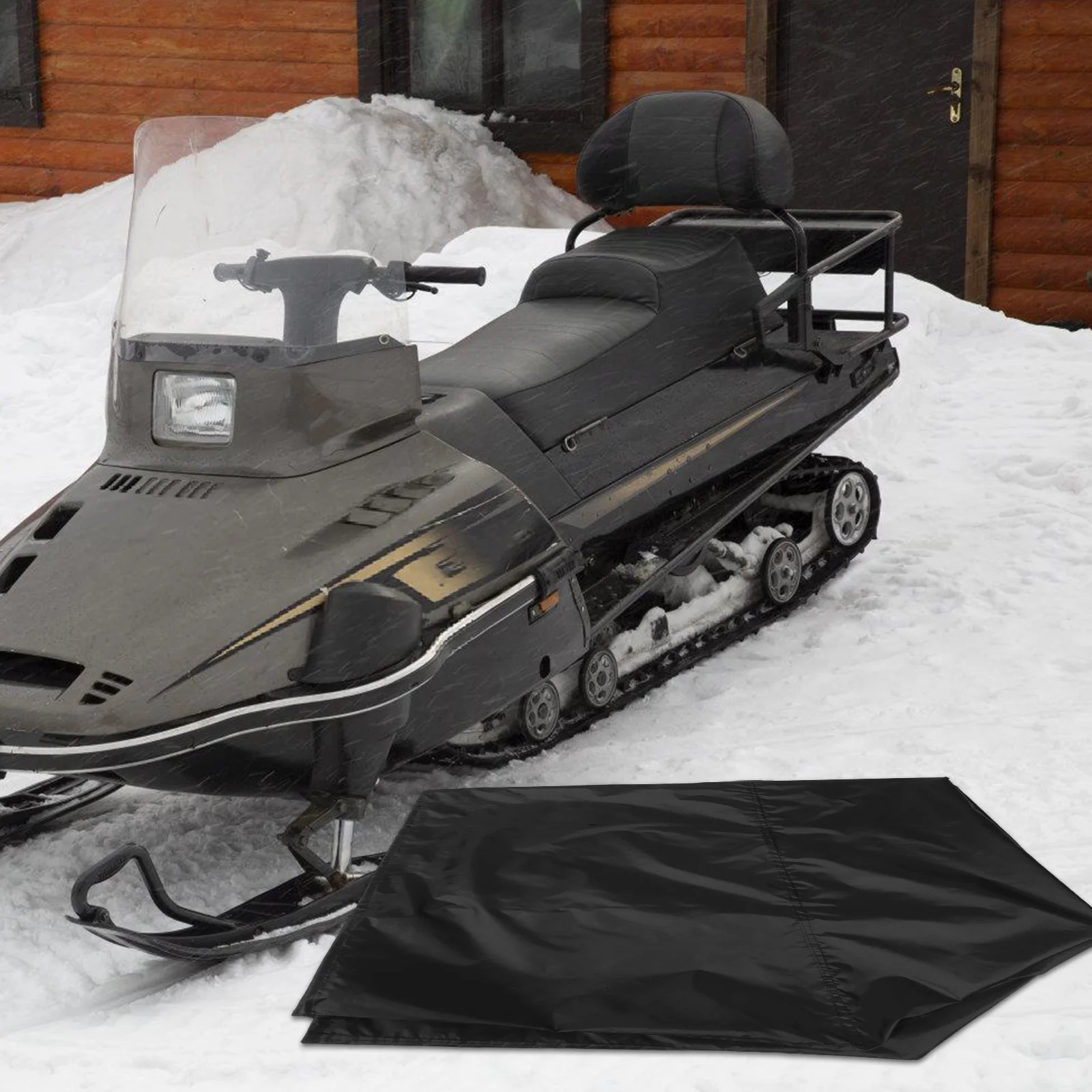 

Universal Snowmobile Cover Waterproof Heavy Duty Sled Protector Shield Winter Outdoor Storage Sleeve Machine Vent