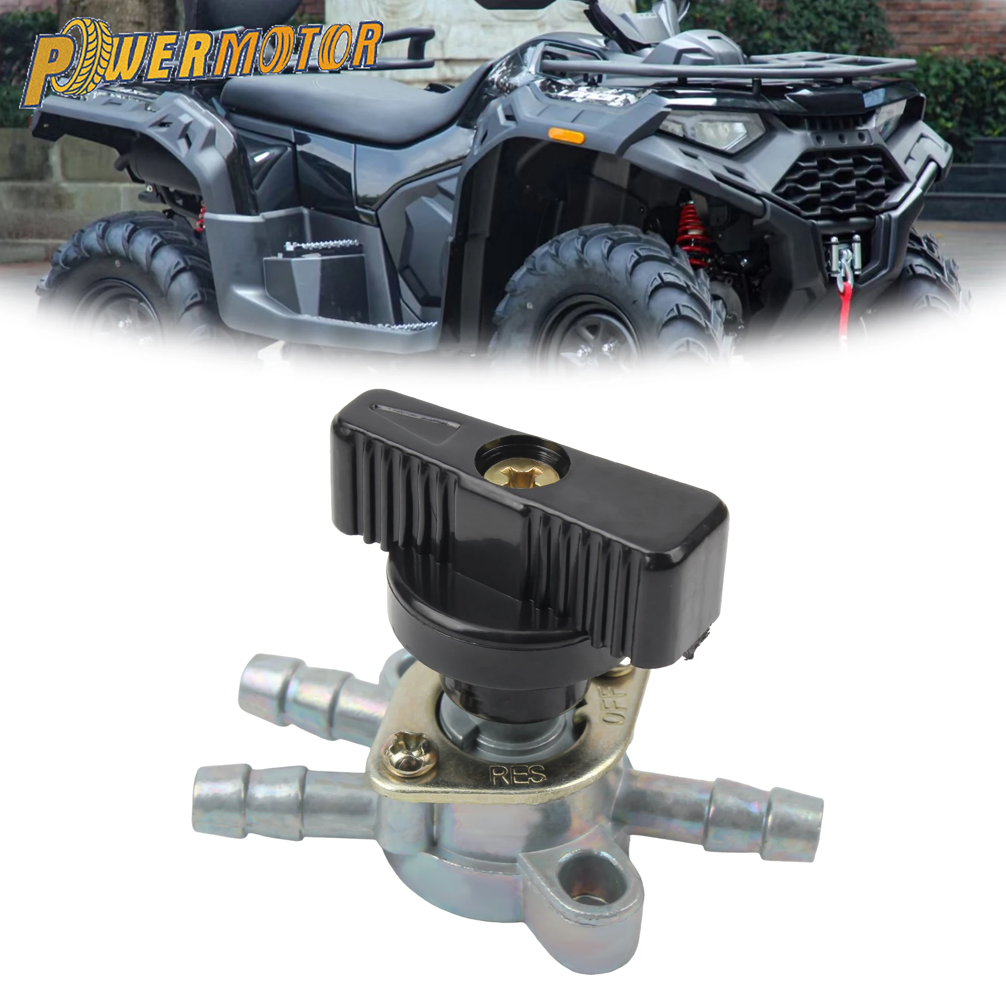 

Enduro Motorcycle 3 Way Fuel Tank Tap Pocket Cock Valve Switch for E-Ton 40cc 50cc 90cc Polaris 50cc 90cc ATV DirtBike Modified