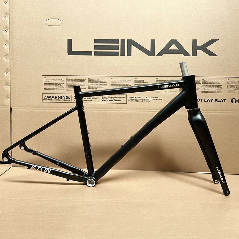 Gravel Bicycle Frame Road Bike Aluminium Alloy Frame with Fork,Integrated forming Thru Axle Disc Brake Frameset