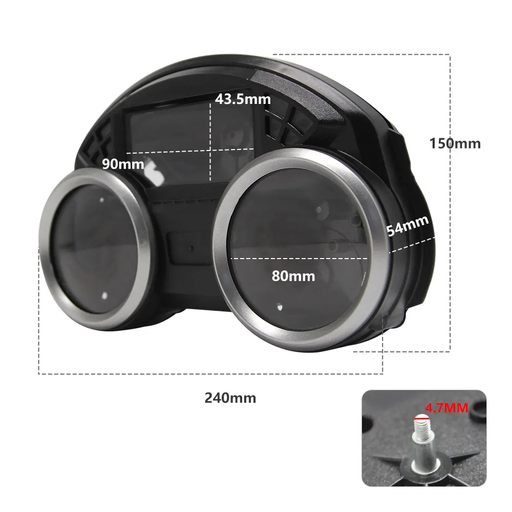 Motorcycle for ZX-14R ZX14R ZX 14R ZZR1400 ZZR 1400 2012 2013 2014 2015 Speedometer Instrument Case Tachometer Housing Cover