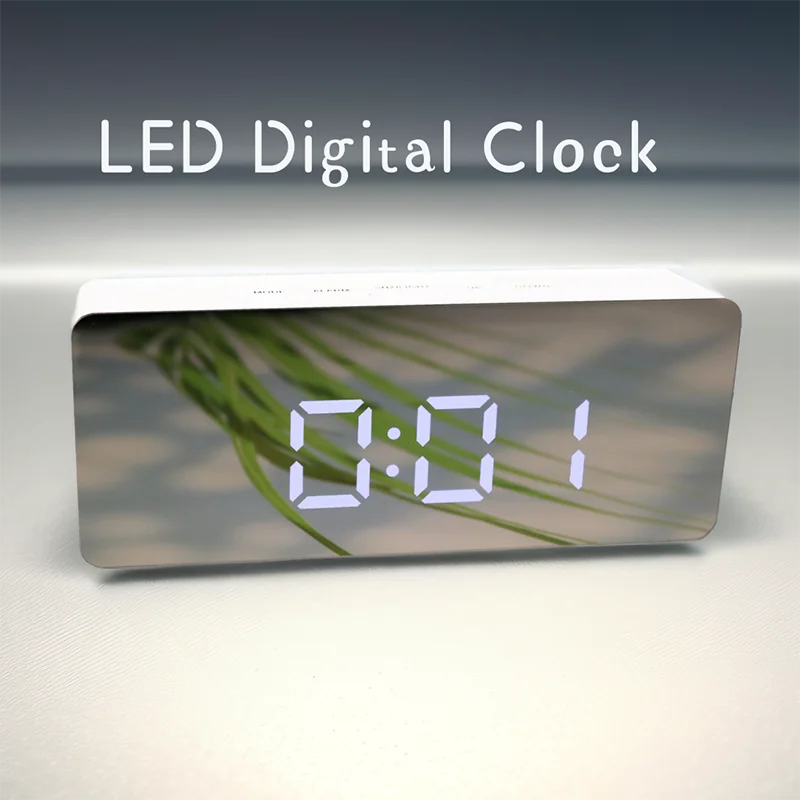 Wecker führte elektronische Desktop-Uhr mit Temperatur für Schlafzimmer Home Office Teenager Kinder Jungen Mädchen Niditon