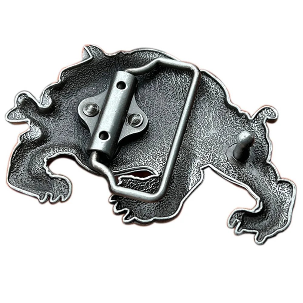 Cheapify Dropshipping Western Cowboy Bulldog Gnaws Bone Belt Buckle for Men Zinc Alloy Metal Hebilla Cinturon Hombre