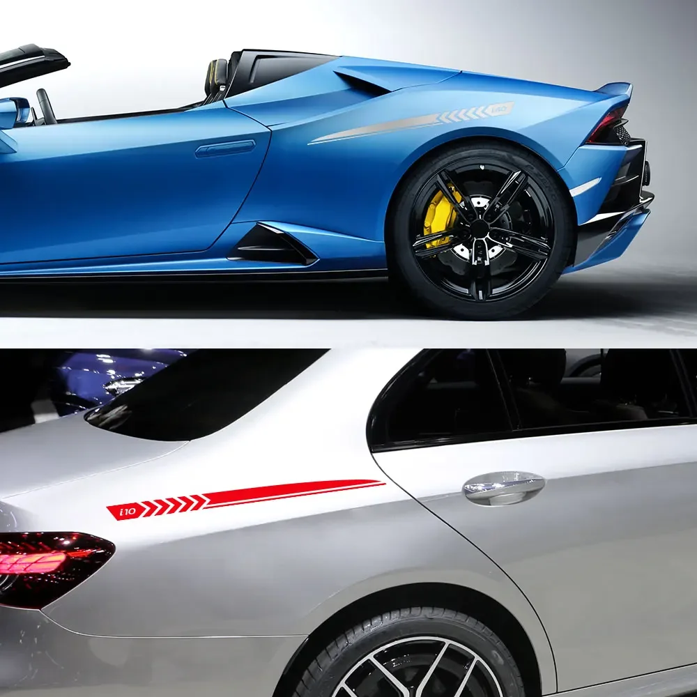ملصقات جانبية لباب السيارة لهيونداي ، شارات فيلم فينيل ، ملحقات ديكور السيارات ، كريتا ، إيون ، إيكوس i10 ، i20 ، i40 ، IONIQ ، IX25 ، IX55 ، كونا ، 2 * *