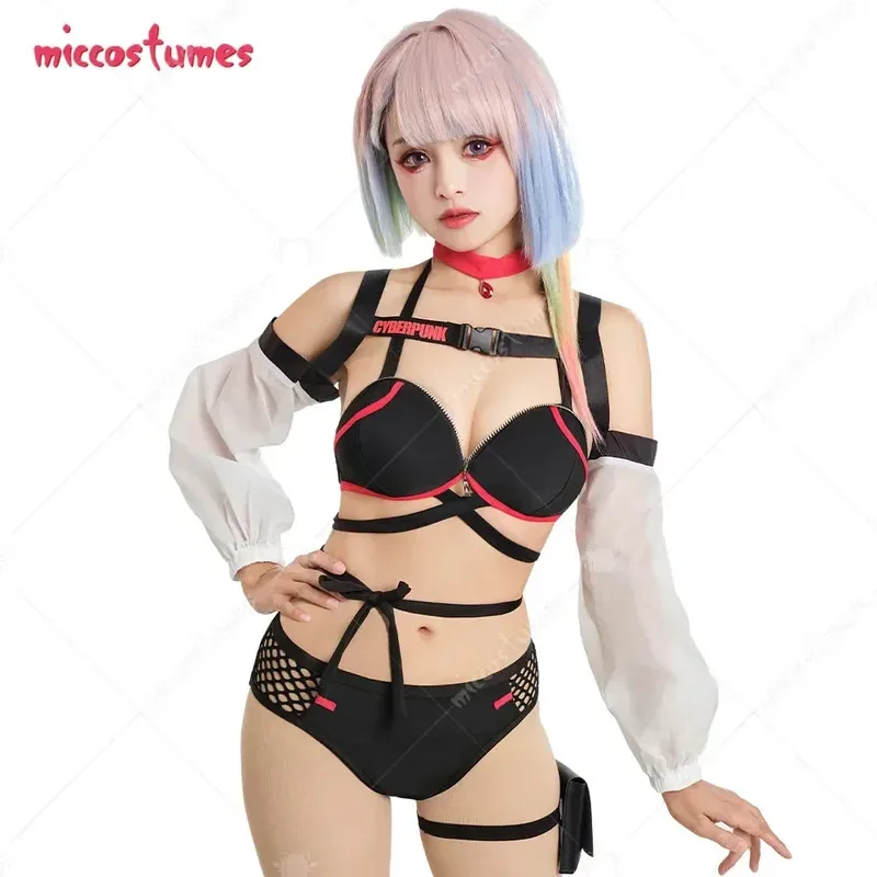 

Sexy women's swimsuits, strapless swimsuit tops and shorts, suitable for Halloween anime convention parties