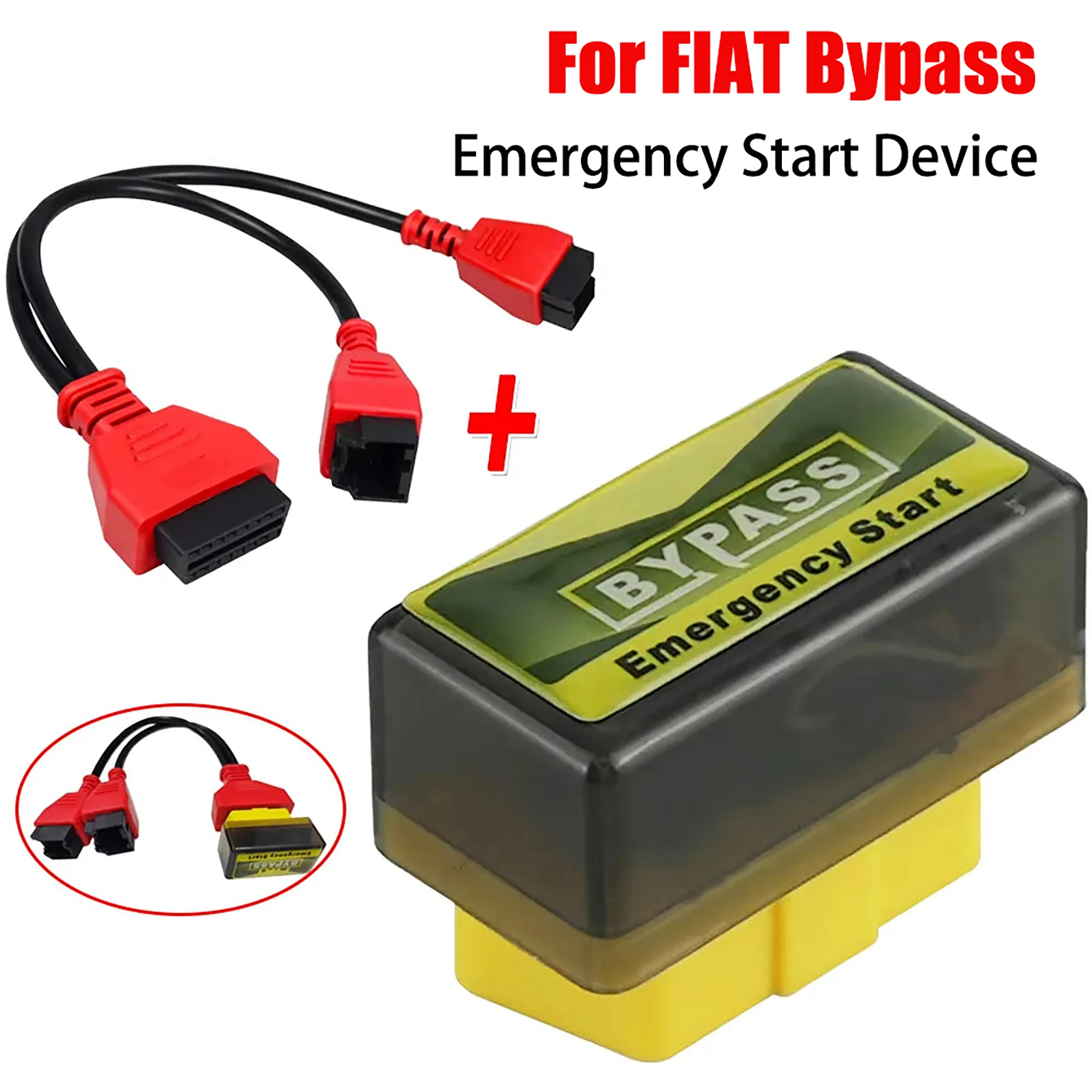For FIAT Bypass Emergency Start Device IMMO OFF Diagnostic Tools with OBD2 SGW Cable Plug and Start Auto Repair Essential Tool
