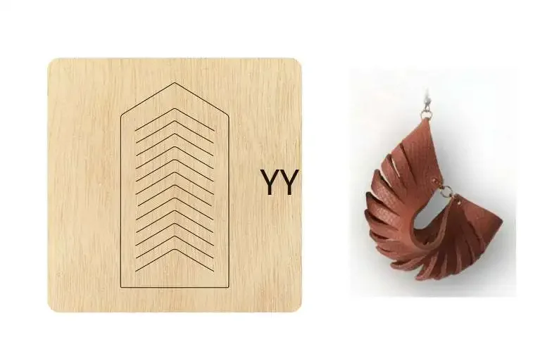 

Twisted earring cutting die,Sculpted Custom Size Leather Cutting Die, round earring pendent cutter, cutting machine cutsYY087
