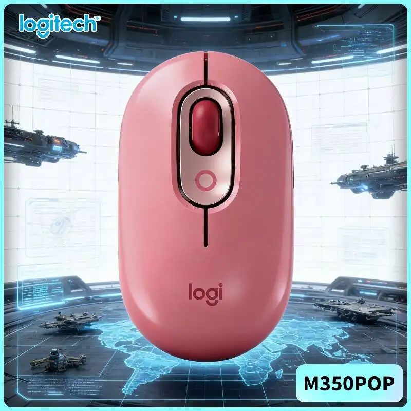 Slim Logitech   POP Mouse Silent Touch Recycled Plastic Bluetooth for Windows 7 Professional Operating System Compatibility