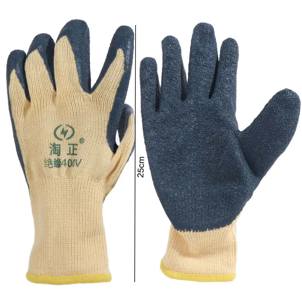 Mittens 400V Electrician Work Gloves Nonslip Wear-resistant Insulating Gloves Flexible Rubber Gloves Low Voltage 400v