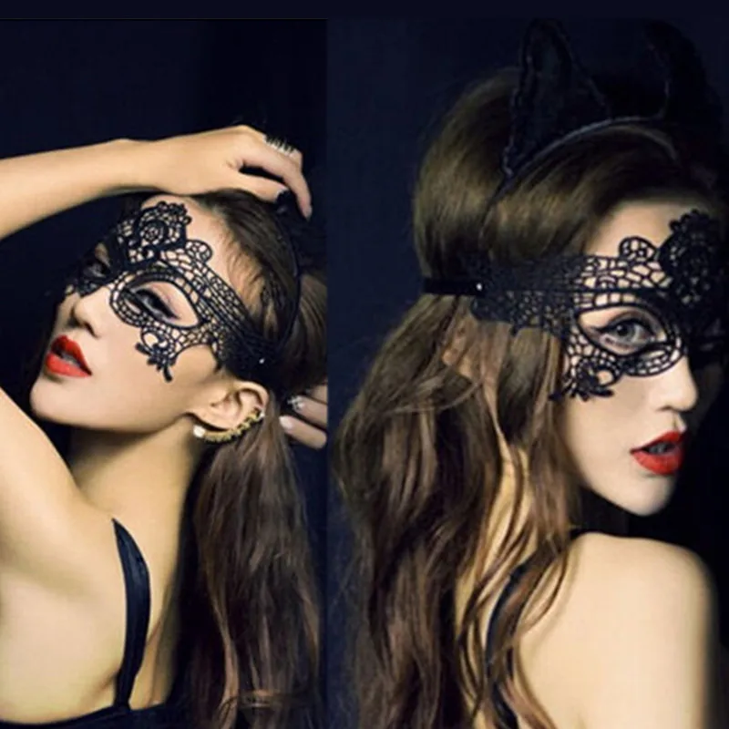 Masque Facial en Dentelle Ajourée pour Femme, Cosplay Sexy, Bal, ix, Costume d'Halloween, Boîte de Nuit, Reine