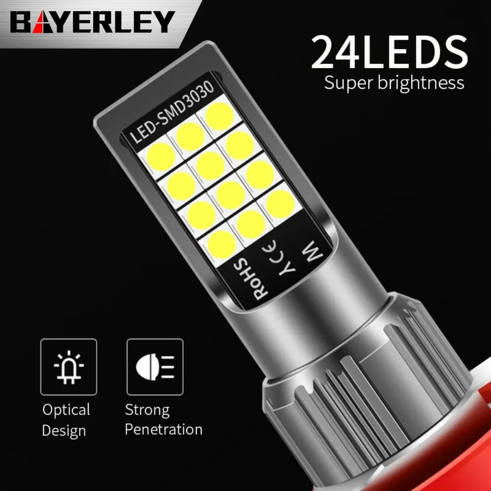 Car LED Fog Light H11 H7 9005 9006 with Flashing Emergency Warning Strobe Led Light 9005 9006 H3 880 88112V 24Leds Auto Lights