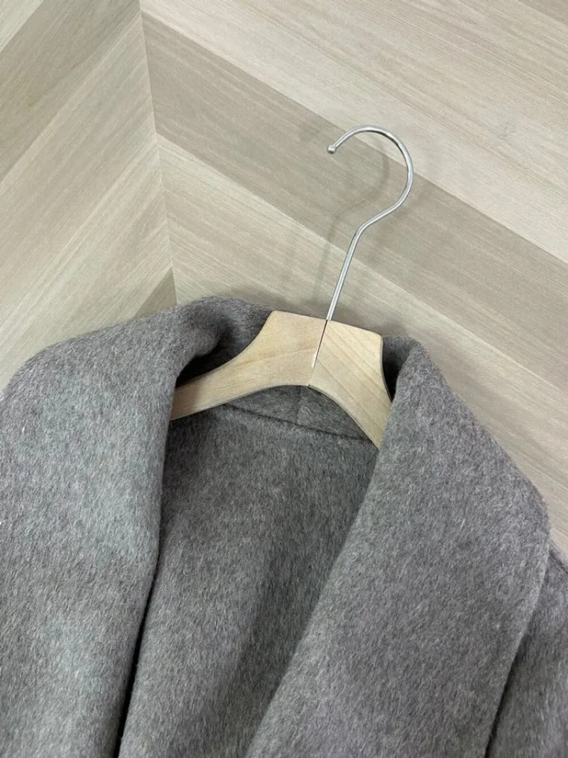 Women Wool Overcoat Tossy Fox Fur Elegant Double-sided Short Coat Office Lady Loose Cardigan Jacket 2025 New Winter