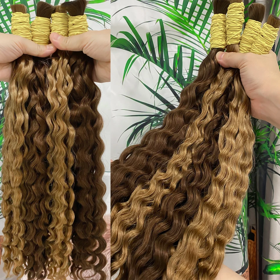 تجديل الشعر البشري موجة المياه 100% حزم الإنسان مجعد موجة عميقة بوهو الضفائر لا لحمة الشعر البرازيلي تجعيد الشعر الفرنسي تجديل الشعر