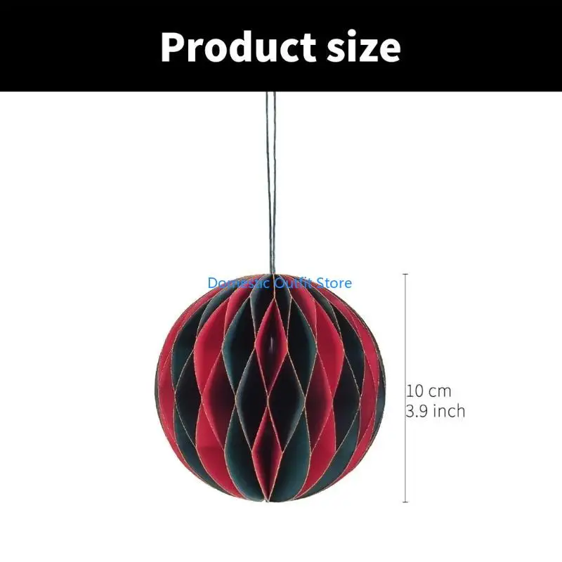 6pcs Circle a nido d'ape decorazione carta per esterni interni usi per feste 68tc 68tc