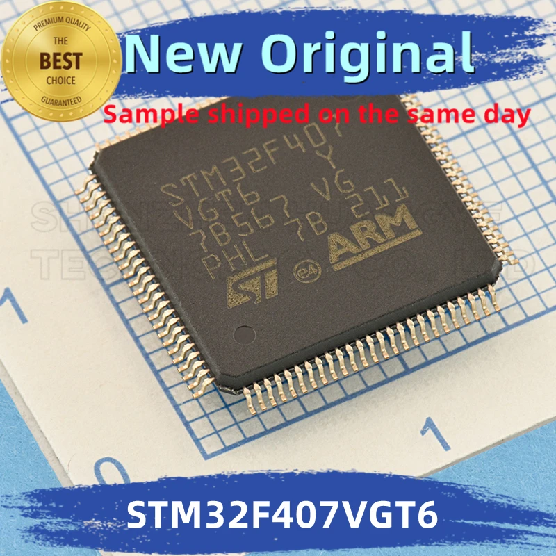 

2PCS/lot STM32F407VGT6 STM32F407 Integrated Chip 100%New And Original BOM matching ST MCU