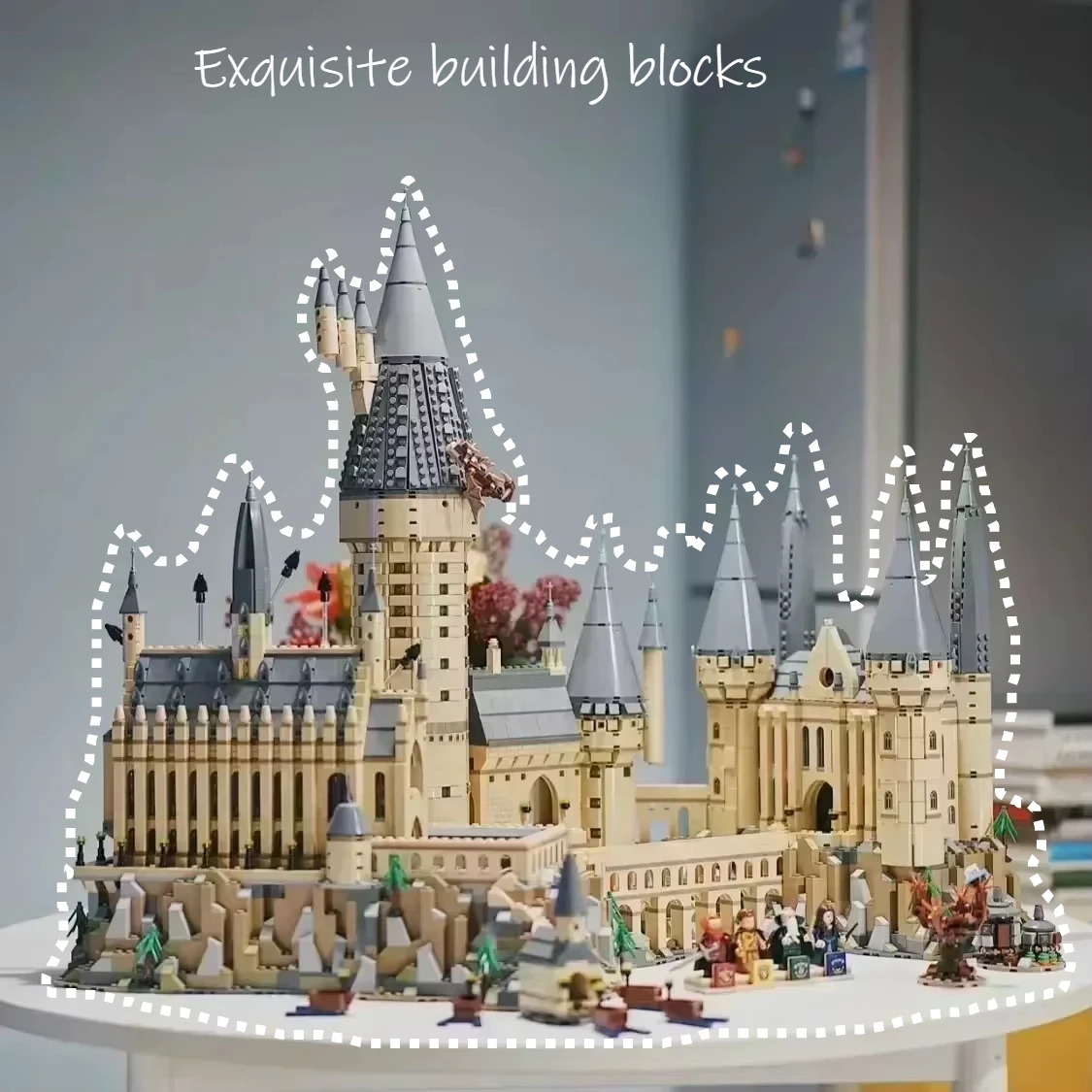 

Kid Toys Gift 6020 Pcs With Light Classic Building Block Castle Model Set Moc 71043 Display Assembly Bricks Christmas