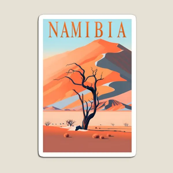 Namibia Deadvlei Desert Gift  Magnet Refrigerator Home Baby Magnetic Stickers for Fridge Organizer Children  Toy Decor Colorful