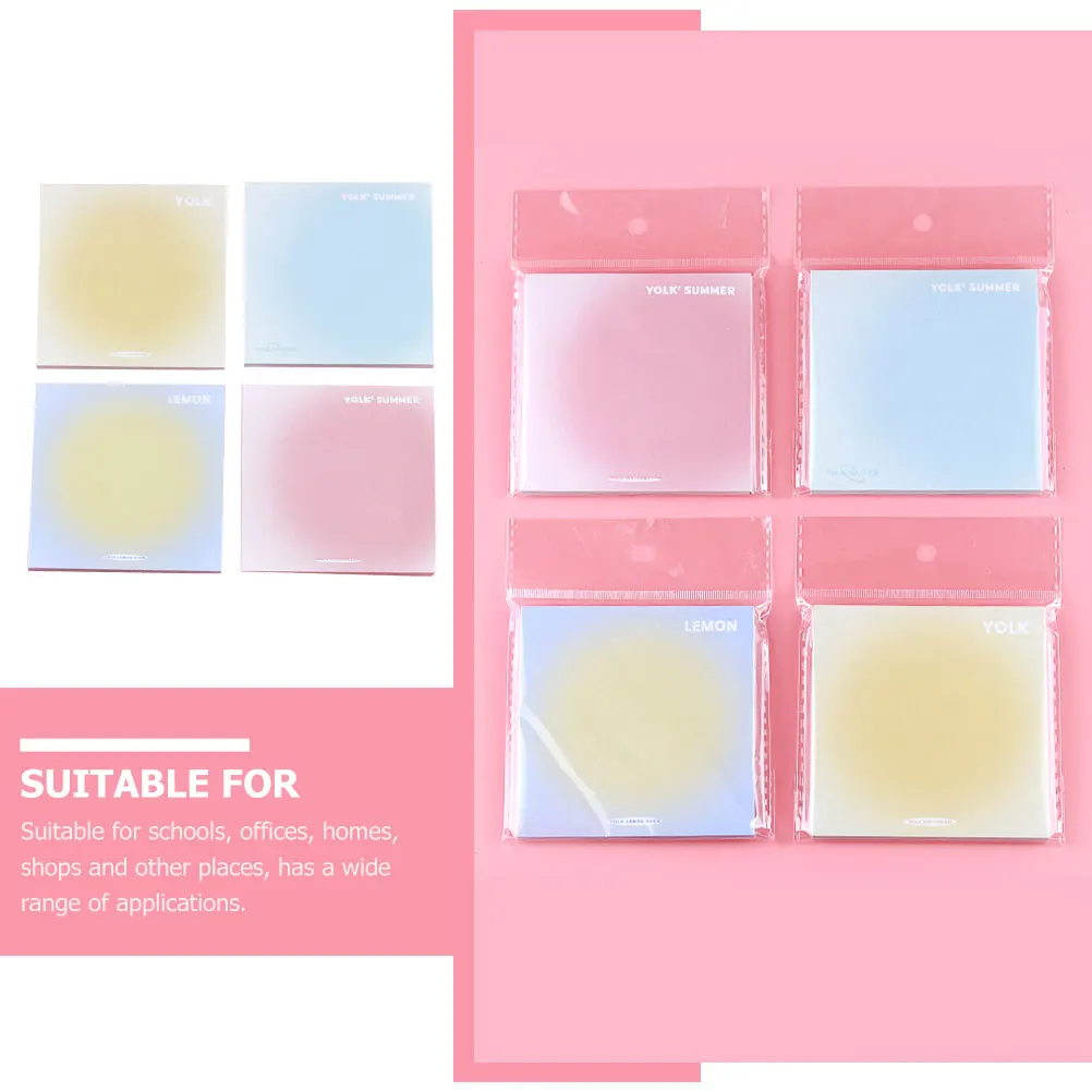

10pcs Portable Notepads Removable Adhesive Memo Portable Sticker Notes Notes Self Adhesive Message Stickers Diy Paper