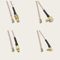 MCX /MMCX Male to uFL IPX Female Jack RG178 Pigtail 3G 4G WIFI Antenna Extension Cable Jumper
