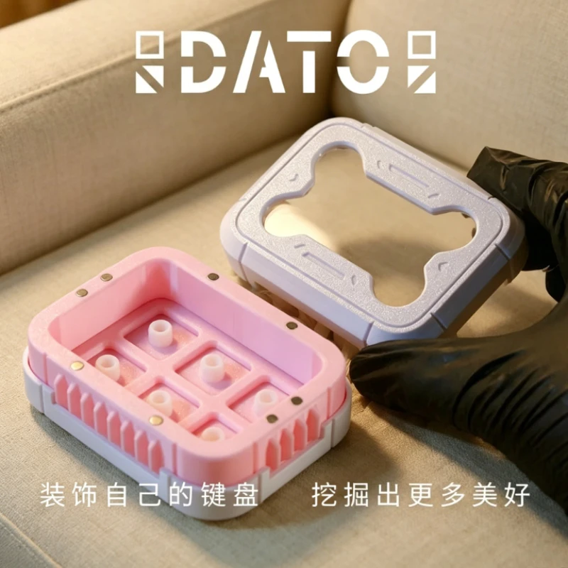 

3D Printing Keycap Storage Box Six Compartments Artisan Metal Resin Keycap Dust Box Desktop Decoration Gaming Accessories Gift