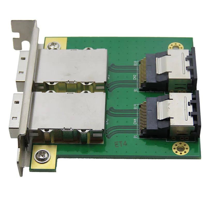 2-Port Internal SFF-8087 ke Eksternal 8088 PCI Mini SAS 26P Adaptor SAS RAID