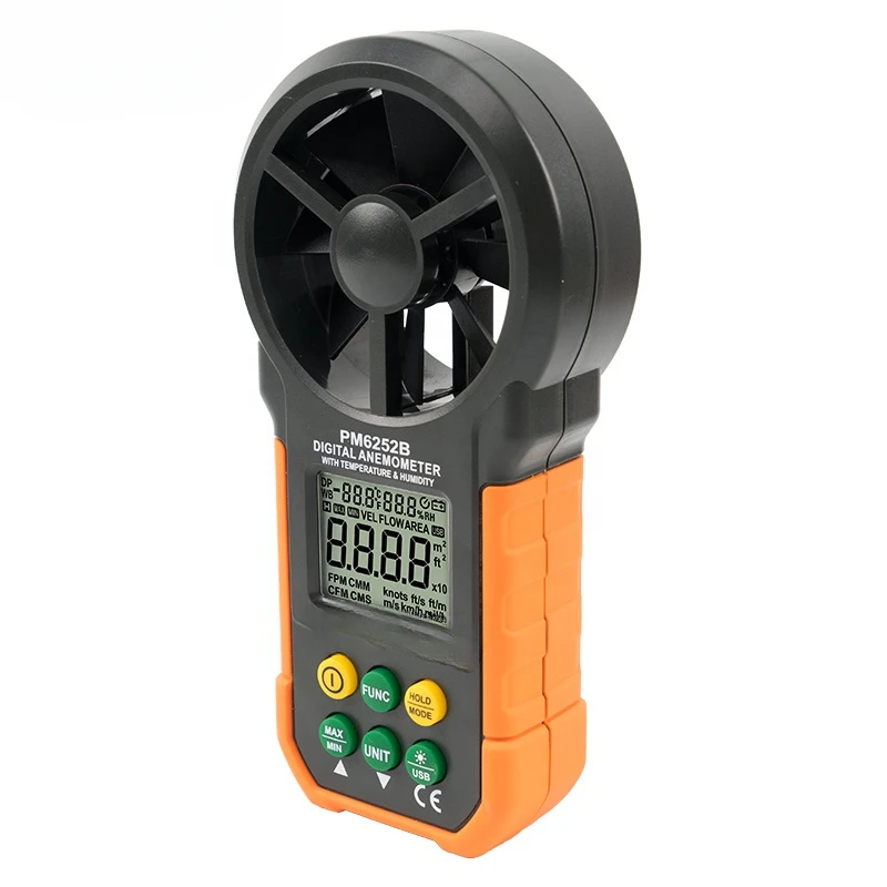 Digital Anemometer Price Professional Instrument Anemometer with USB Temperature and Humidity Air Flow Meter