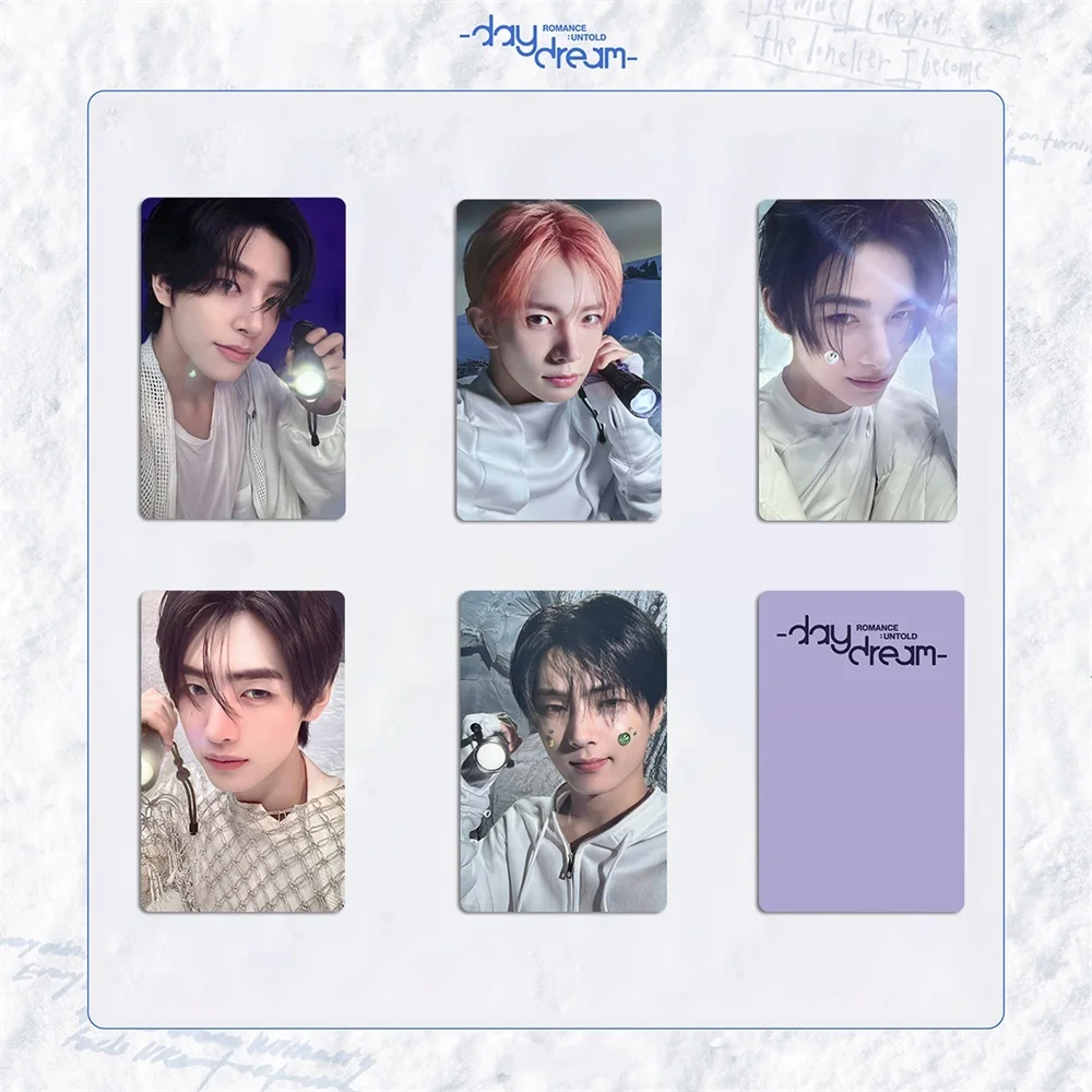 KPOP Idols ROMANCE : UNTOLD DAYDREAM Photocards 7Pcs/Set Double Sides LOMO Cards JUNGWON HEESEUNG SUNOO NI-KI Postcard Fans Gift