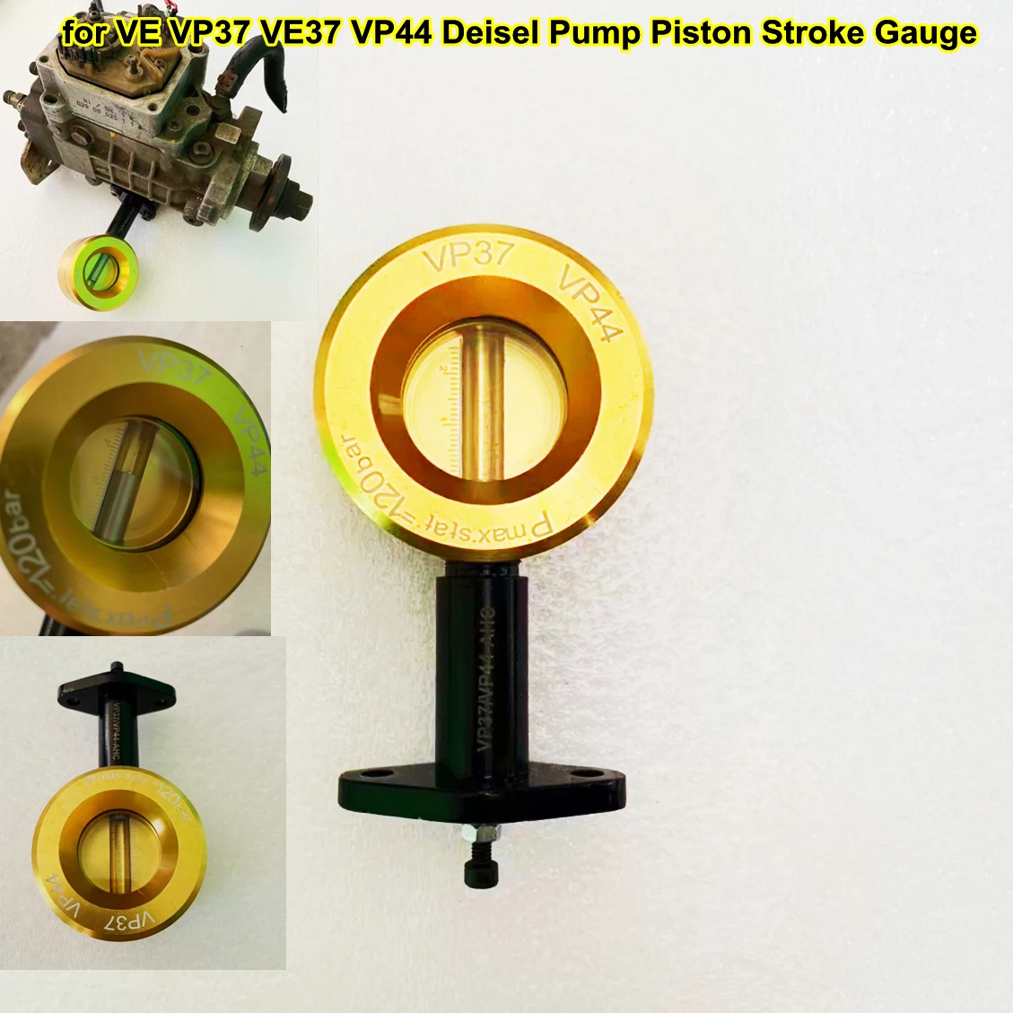 

VE VP37 VE37 VP44 Diesel Pump Piston Stroke AHC Tester Gauge Fuel Rotor Pump Travel Meausring Repair Tool