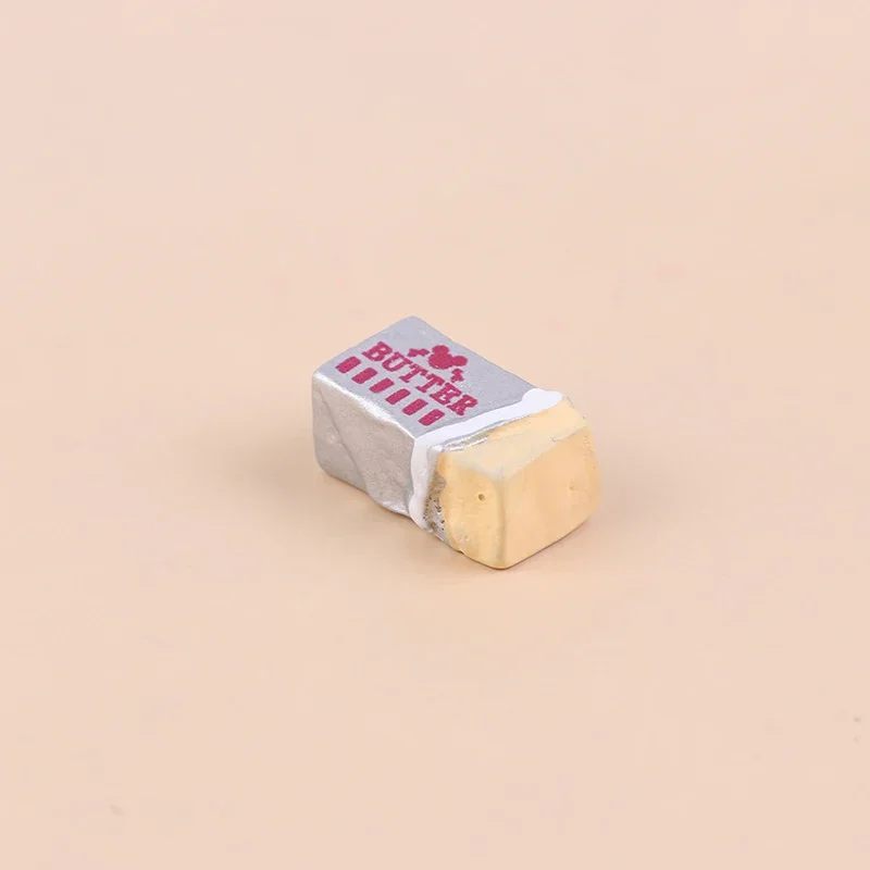6 ชิ้นการจําลองอาหารเนย Miniature เล่นครัว Diy ชุดขนมปังของเล่นอาหารเช้าบนโต๊ะอาหารบ้านตุ๊กตาอุปกรณ์เสริม