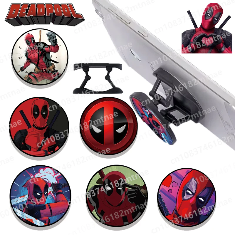 

New Movie Deadpools Mobile Holder Phone Cases Accessories Cool Folding Phone Stand Desktop Grip Tok Cellphone Bracket Gifts