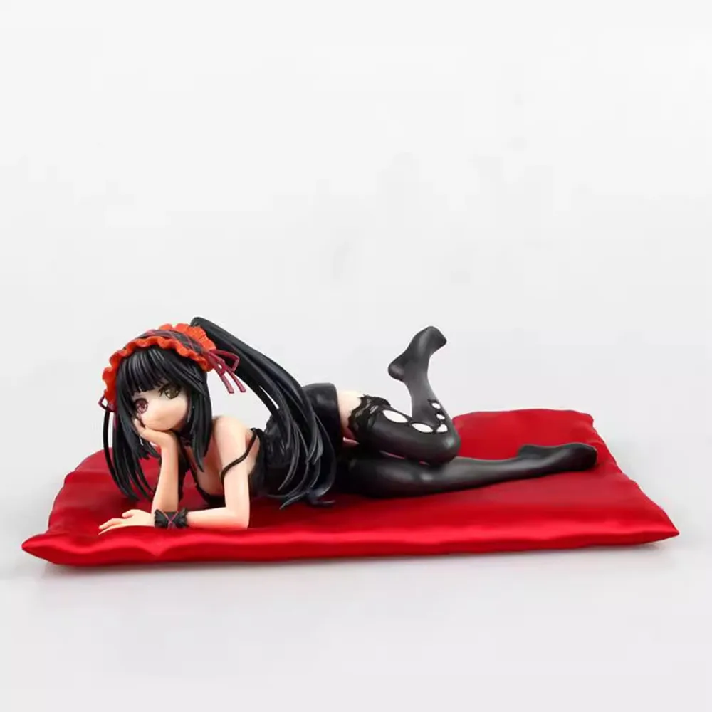 20cm Date A Live Tokisaki Kurumi Sleeping Position PVC Action Figure Model Doll Japanese Figurine Anime