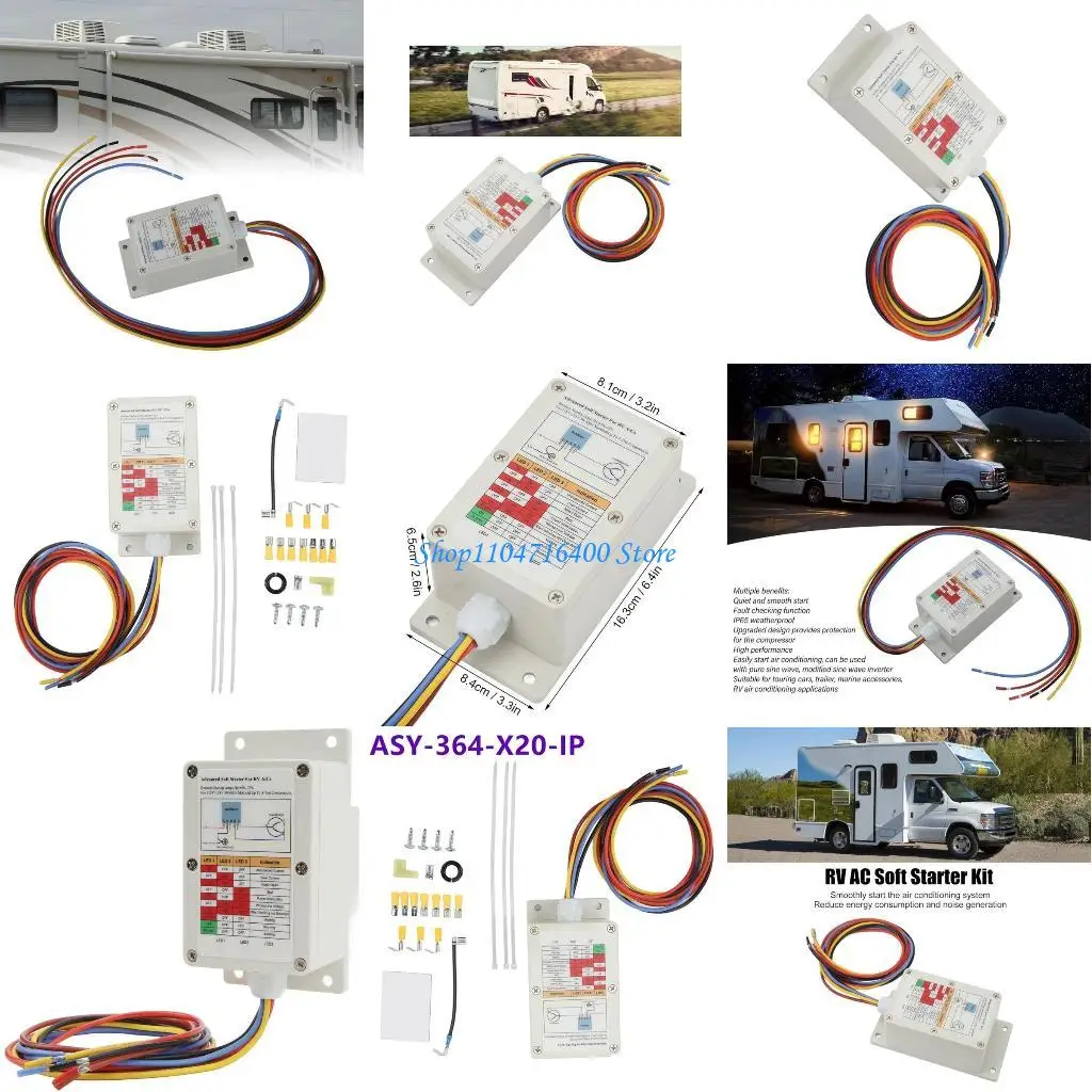 

y1gd Efficient & Reliable Soft Starter ASY-364-X20-IP Replacement Plastic Soft Stary Simple Installation for Mobile Homes