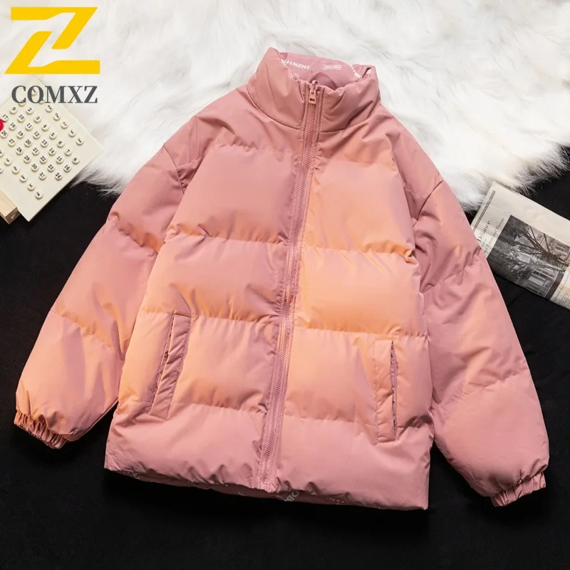 

Men Cotton Jacket American Style Streetwear Heavyweight Spring Windproof Waterproof Oversized Bomber Coat Casual Outerwear 2025