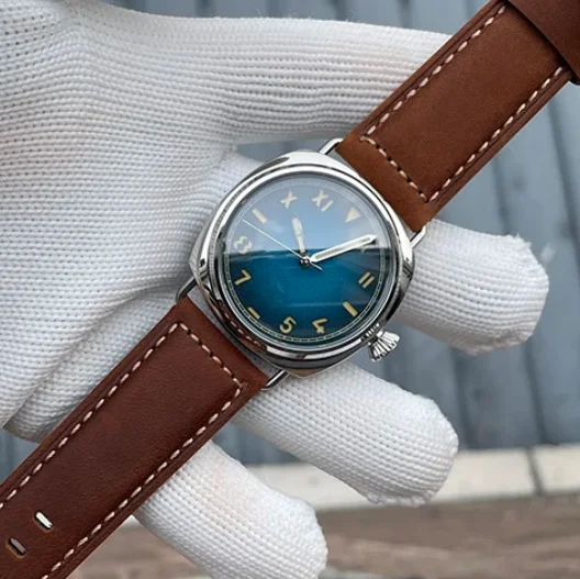 ساعة أوتوماتيكية للرجال من STEELFLIER 42 مللي متر ساعة يد ميكانيكية مربعة غواص 20ATM مقاومة للماء C3 مرآة ياقوت مضيئة NH35