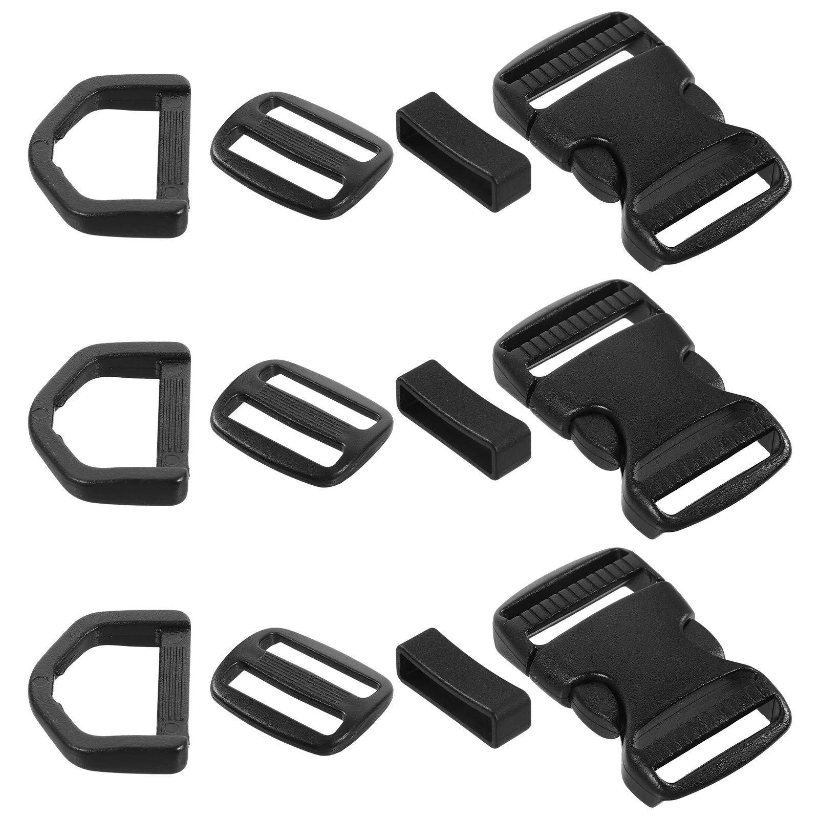 

10Sets Pet Collar Buckles Durable Pom Material Secure Locking Quick Release Adjustable Strap Buckles Collar Accessory