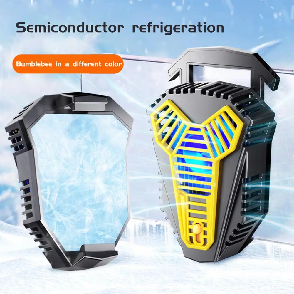 

Cellphone Cooler Useful Enlarged Cooling Area Creative Shape Semi-Conductor Cooling Fan Phone Radiator Phone Accessories