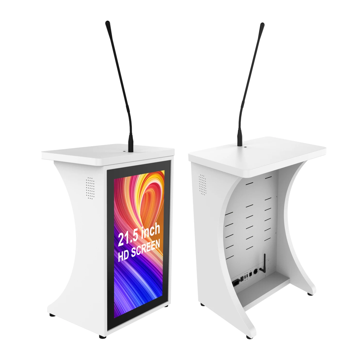 21.5 inch Compact Mini Digital Panel Discussion Table Electronic Lectern Podium