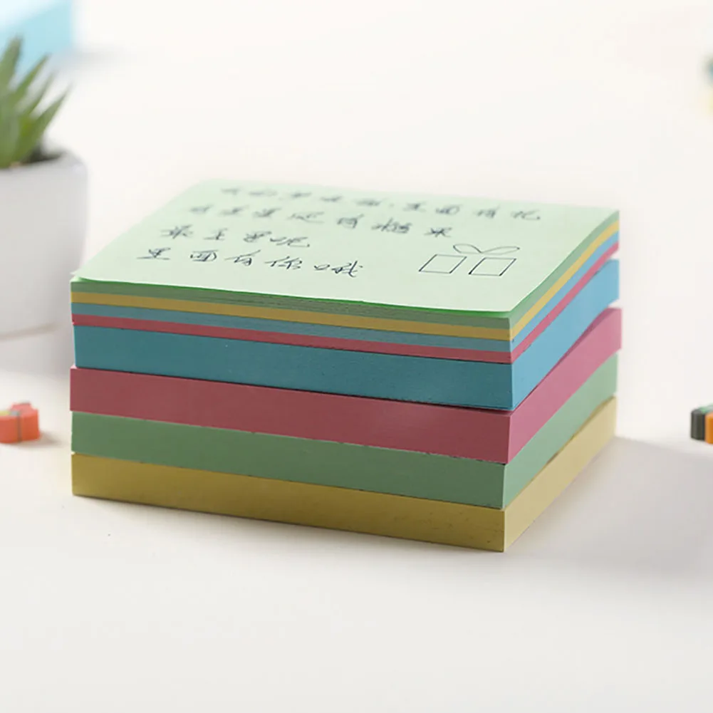 3''x3'' Sticky Notes Pads Colored Sticky Notes Sticky Self-Stick Notes Bright Color Sticky For Students Kids 15 Pcs