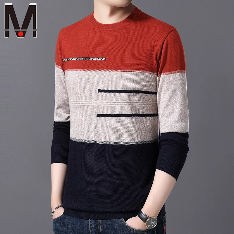 Autumn and Winter New Knitwear Fashion Men's Thickened Sweater Daily Work Coat Knitted Sweater