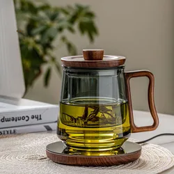 Heat Resistant Glass GONG FU Teapot With Lid Stainless Steel Infuser Heated Container Tea Pot Good Clear Kettle Filter Baskets