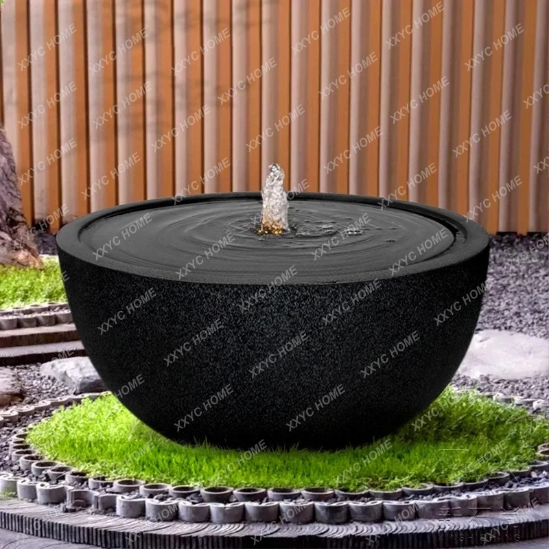 Flowing Water Ornaments Fountain Waterscape Sketch Simple Water Garden Club Courtyard Outdoor Decoration